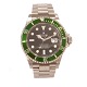 Rolex Kermit. Rolex Submariner 16610LV Kermit solgt fra tysk AD april 2006. 
Leveres med box og papirer. D:40mm