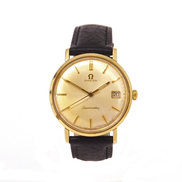 Omega Seamaster ref. 14775 61 SC ca. årgang 1961 caliber 610. Nyserviceret med 
ny rem. D: 34mm